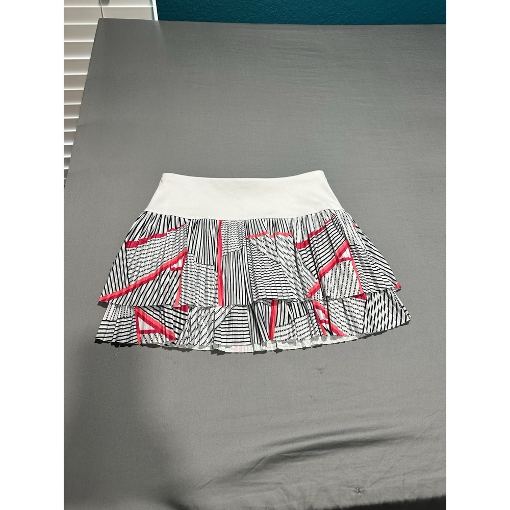Lucky In Love Love Geo Glow Pleated Skirt/Skort S
